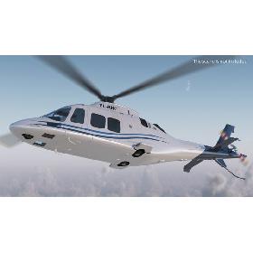 Agusta AW109S Grand Blue Rigged 3D model